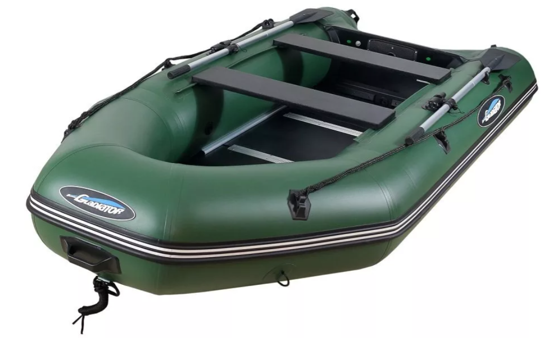 МОТОРНО-ГРЕБНАЯ ЛОДКА ПВХ GLADIATOR А 340 ТК С ФАНЕРНЫМ ПОЛОМ в Москве