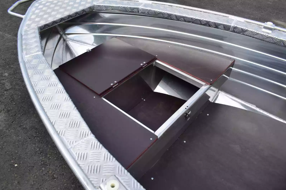 Алюминиевая лодка Wyatboat-390Р Увеличенный борт в Москве