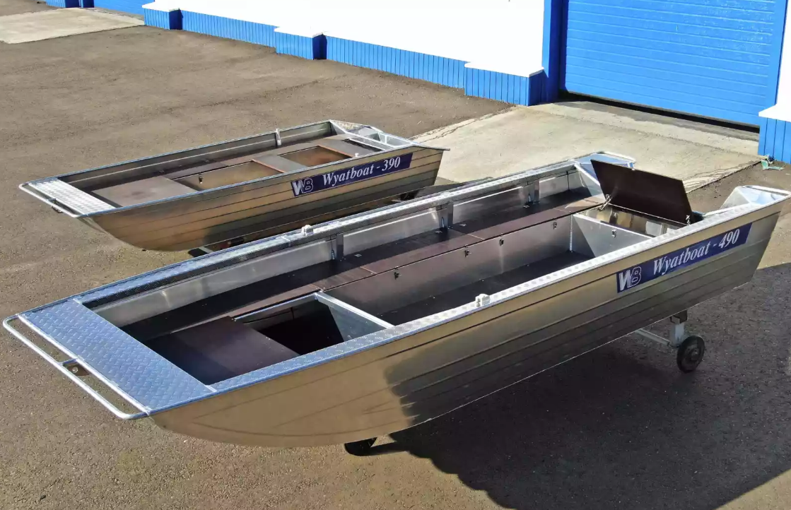 Алюминиевая лодка Wyatboat-490 Jonboat в Москве