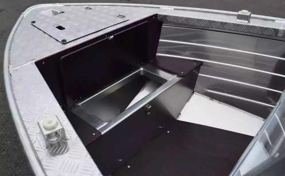 Алюминиевая лодка Wyatboat-390 DCM Увеличенный борт в Москве
