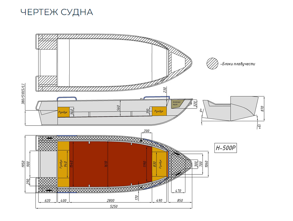 Алюминиевая лодка Неман-500 P в Москве