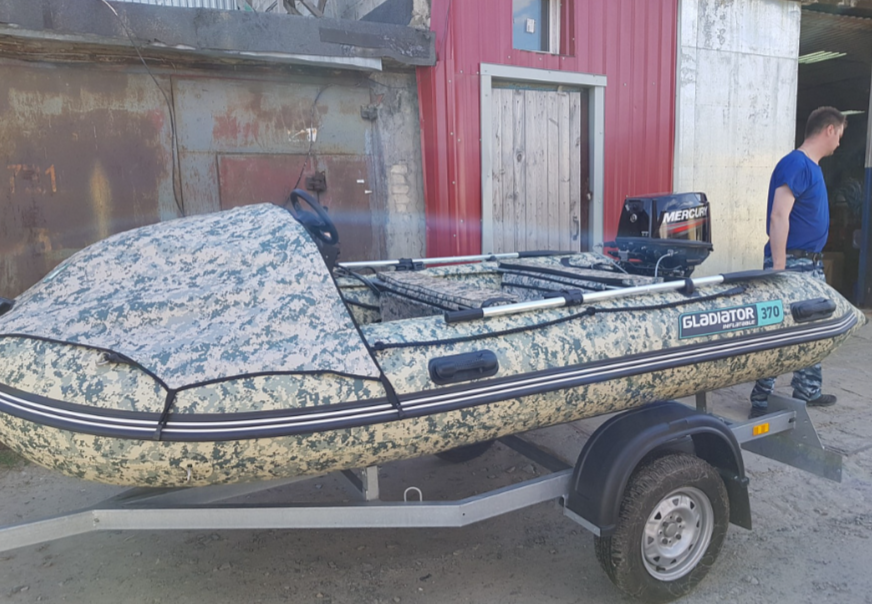 НАДУВНАЯ ЛОДКА GLADIATOR C370AL в Москве