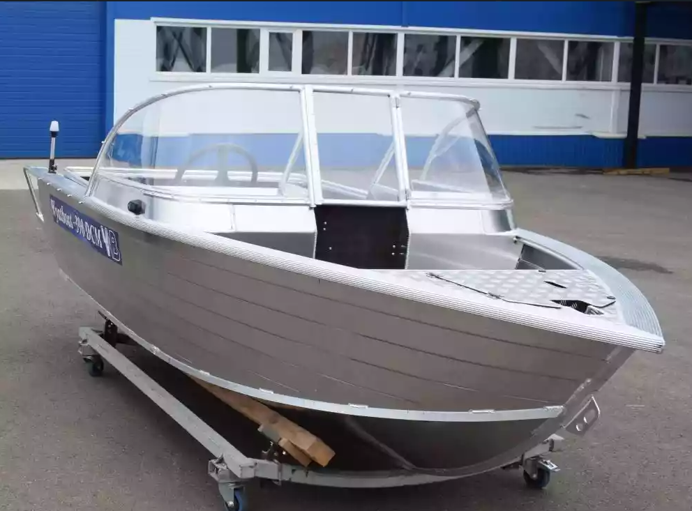 Алюминиевая лодка Wyatboat-390 DCM Увеличенный борт в Москве