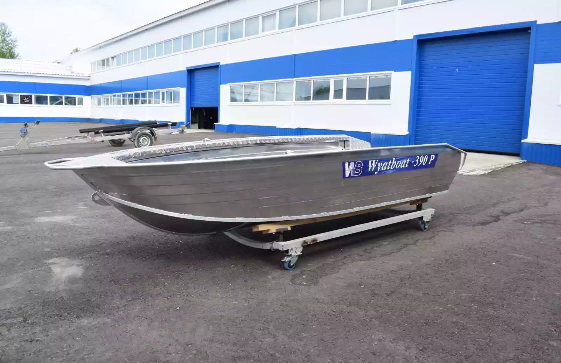 Алюминиевая лодка Wyatboat-390Р Увеличенный борт в Москве
