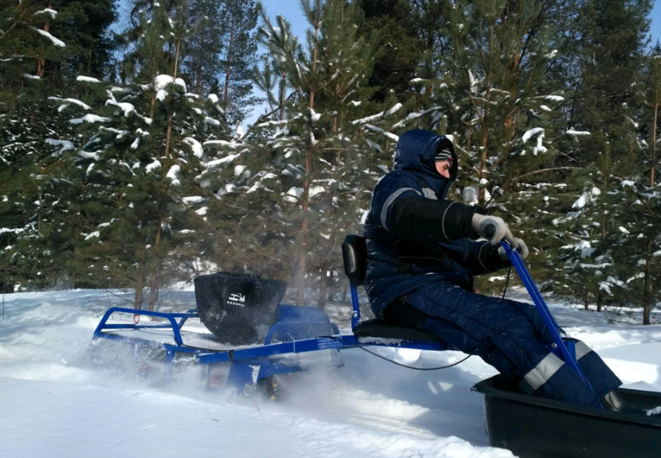 Мотобуксировщик толкач Альбатрос-XL8 с модулем. Без фары, тележки в Москве