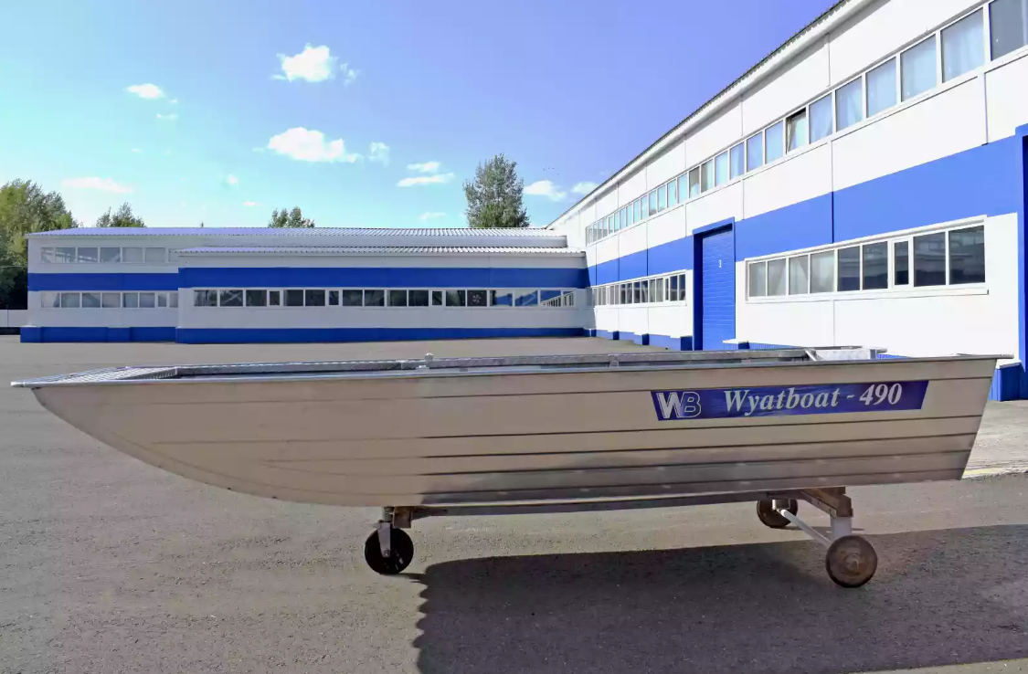 Алюминиевая лодка Wyatboat-490 Jonboat в Москве