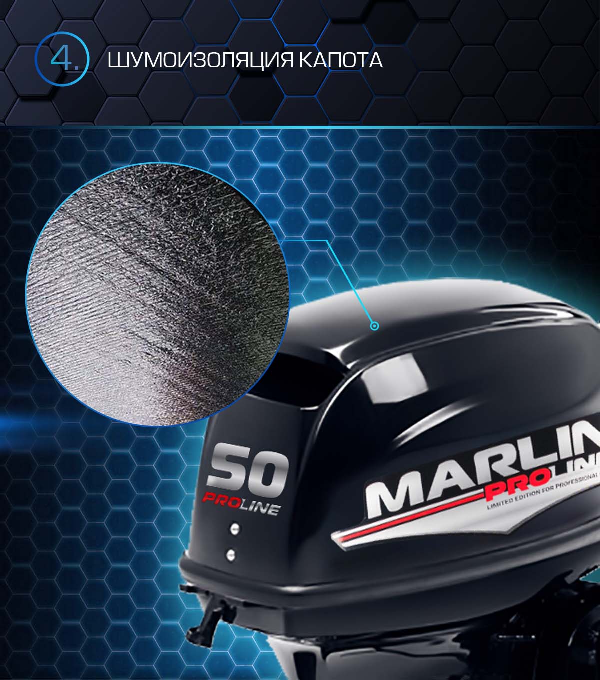 Лодочный мотор MARLIN PROLINE MP 50 AMHS в Москве