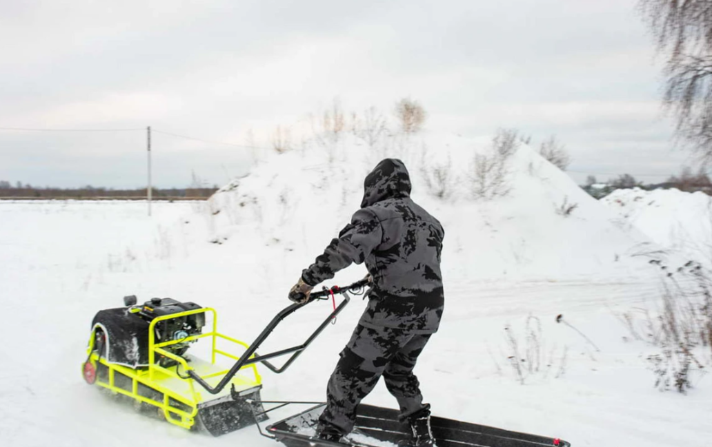 Мотобуксировщик Бурлак ХОЗЯИН-1 (капот металл) в Москве
