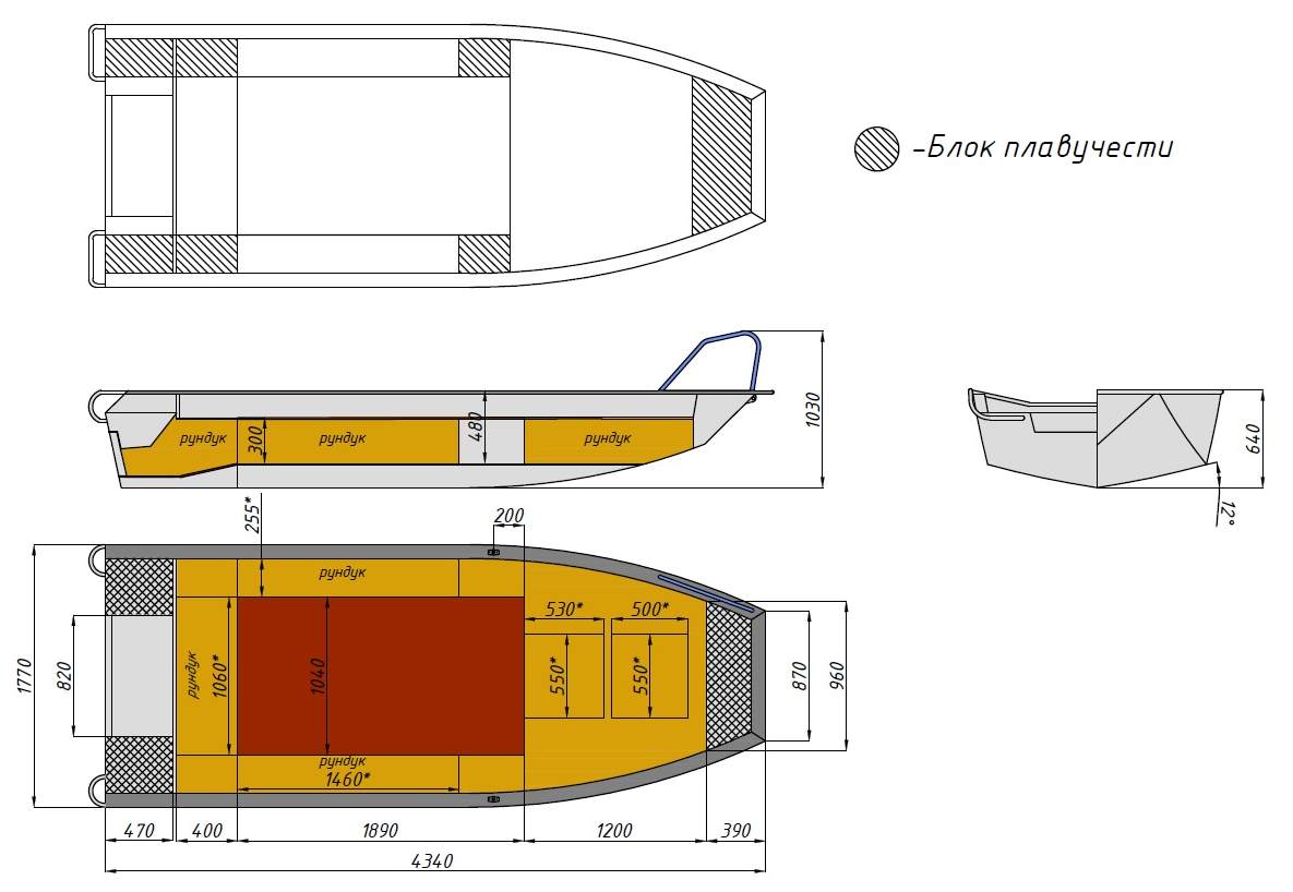 Алюминиевая лодка  Wyatboat-430 Master Fish в Москве