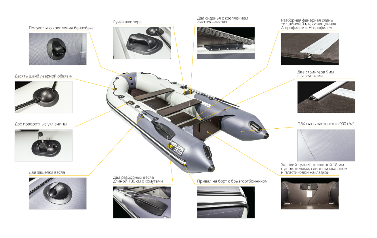 Лодка Ривьера Компакт 3600 СК в Москве