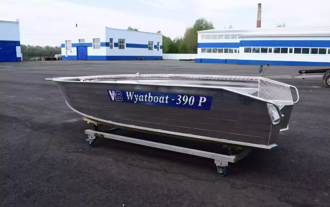 Алюминиевая лодка Wyatboat-390Р Увеличенный борт в Москве