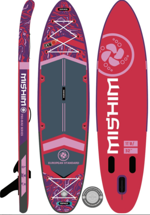 SUP (САП) Доска MISHIMO PRO-MAX Viva Magenta 10.8’ (330см) в Москве