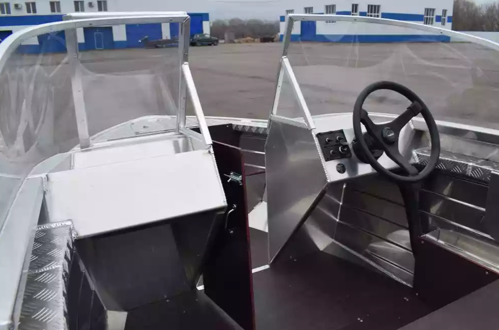 Алюминиевая лодка Wyatboat-390 DCM Увеличенный борт в Москве