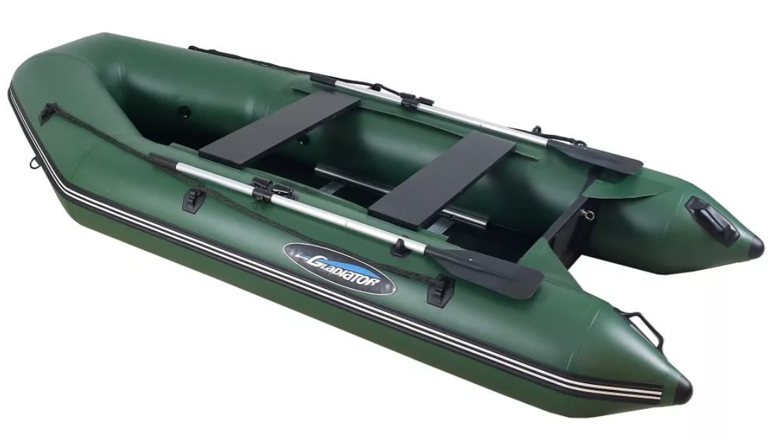 МОТОРНО-ГРЕБНАЯ ЛОДКА ПВХ GLADIATOR А 340 ТК С ФАНЕРНЫМ ПОЛОМ в Москве