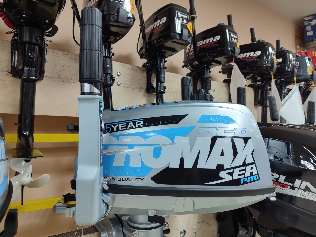 Лодочный мотор PROMAX SP5FHS (внешний бак 12 л) в Москве