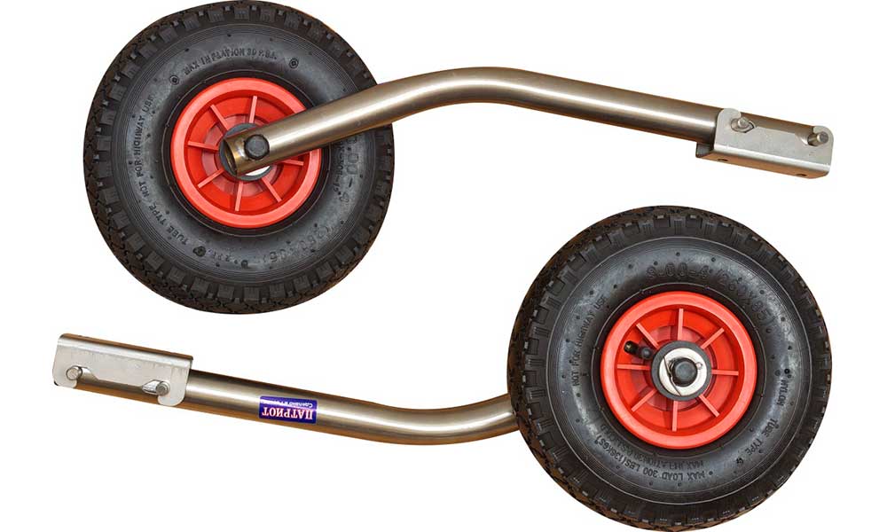 Транцевые колеса модульные удлиненные из нержавеющей стали в Москве