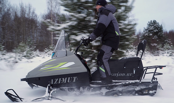 Миниснегоход Бурлак Азимут 20 л.с. , эл.запуск, реверс, тормоз гидравл, капот серый в Москве Миниснегоход Бурлак Азимут 20 л.с. , эл.запуск, реверс, тормоз гидравл, капот серый в Москве