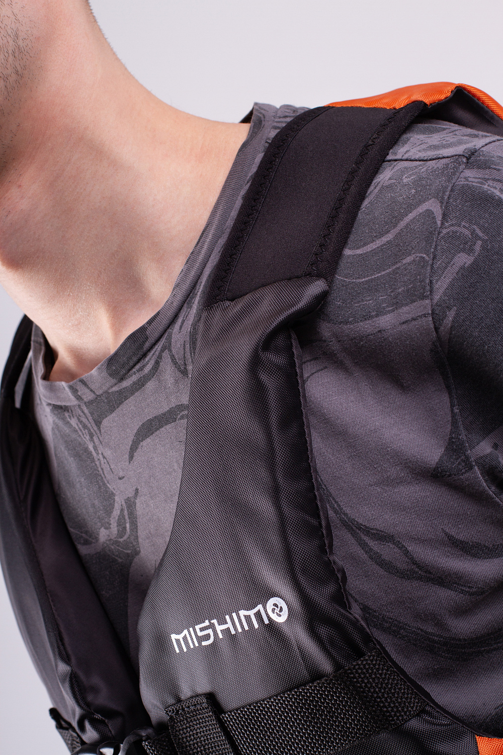 Жилет спасательный MISHIMO PRO Премиум качества Черно-оранжевый в Москве