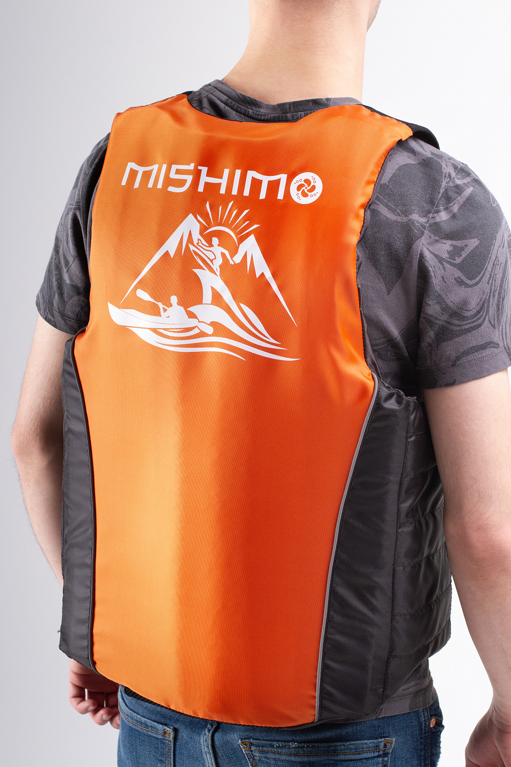 Жилет спасательный MISHIMO PRO Премиум качества Черно-оранжевый в Москве